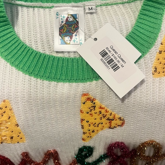 NWT Queen of Sparkles Queso Queen vest! This is FABULOUS!!!! Size M QOS sequins - Picture 4 of 4